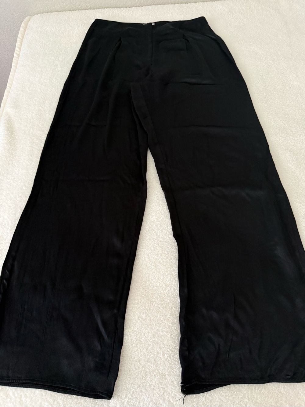 Zara Black Wide-Leg Trousers